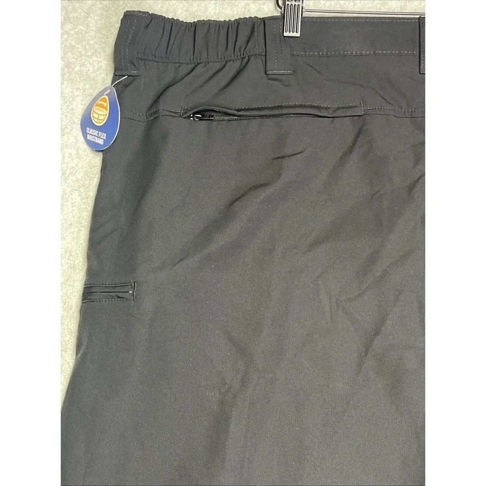 NWT Wrangler Classic Flex Waistband‎ Black Shorts Men's Size 48 - Picture 10 of 12